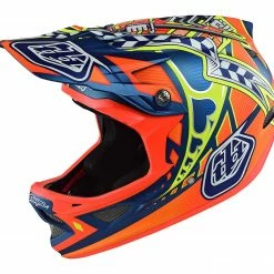 Troy Lee D3 Composite Helmet-Longshot Orange PROTECTIVE GEAR