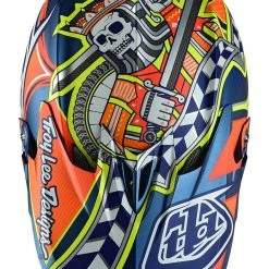 Troy Lee D3 Composite Helmet-Longshot Orange PROTECTIVE GEAR