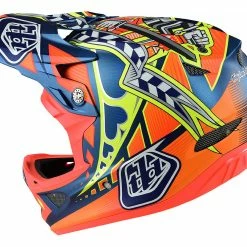 Troy Lee D3 Composite Helmet-Longshot Orange PROTECTIVE GEAR