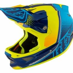Troy Lee D3 Composite Helmet-Starburst Yellow PROTECTIVE GEAR
