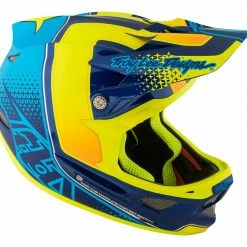 Troy Lee D3 Composite Helmet-Starburst Yellow PROTECTIVE GEAR