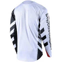 Troy Lee Designs Sprint Elite Escape Long Sleeve Jersey-White/Black RACE WEAR
