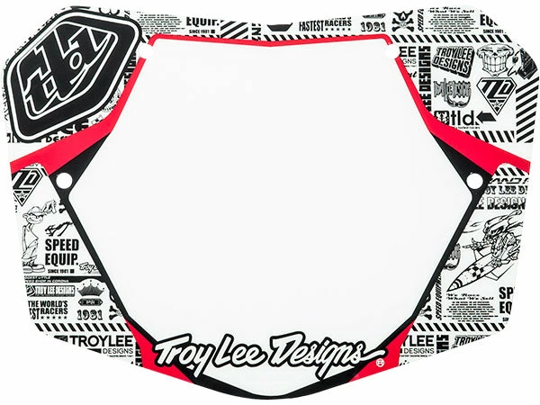 Numbers/Plates/Padsets Troy Lee Snap Number Plate-White/Black 1 Numbers/Plates/Padsets Troy Lee Snap Number Plate-White/Black