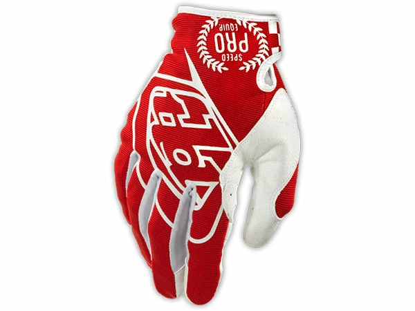 RACE WEAR Troy Lee SE Gloves-Red 1 RACE WEAR Troy Lee SE Gloves-Red