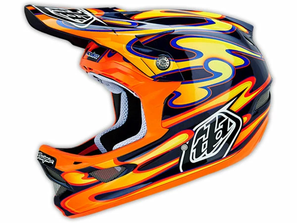 PROTECTIVE GEAR Troy Lee 2015 D3 Carbon Helmet-Squirt Black/Orange 1 PROTECTIVE GEAR Troy Lee 2015 D3 Carbon Helmet-Squirt Black/Orange