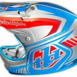 Troy Lee 2013 D2 Delta Composite Helmet-Silver/Blue 13 Troy Lee 2013 D2 Delta Composite Helmet-Silver/Blue