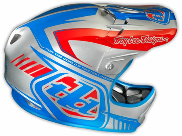 Troy Lee 2013 D2 Delta Composite Helmet-Silver/Blue 8 Troy Lee 2013 D2 Delta Composite Helmet-Silver/Blue