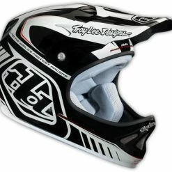 Troy Lee 2013 D2 Delta Composite Helmet-White/Black PROTECTIVE GEAR