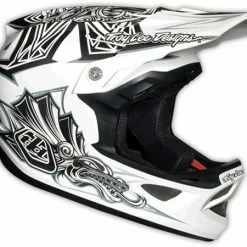 Troy Lee 2013 D3 Composite Helmet-Aztec White PROTECTIVE GEAR
