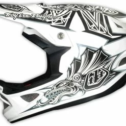 Troy Lee 2013 D3 Composite Helmet-Aztec White PROTECTIVE GEAR