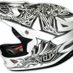 Troy Lee 2013 D3 Composite Helmet-Aztec White PROTECTIVE GEAR
