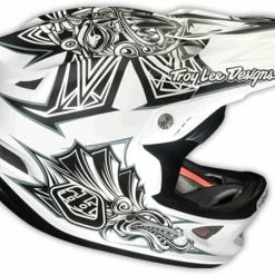 Troy Lee 2013 D3 Composite Helmet-Aztec White PROTECTIVE GEAR