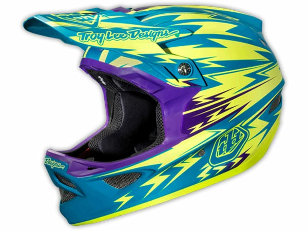 Troy Lee 2013 D3 Composite Helmet-Thunder Turquoise/Yellow 1 Troy Lee 2013 D3 Composite Helmet-Thunder Turquoise/Yellow