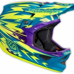 Troy Lee 2013 D3 Composite Helmet-Thunder Turquoise/Yellow