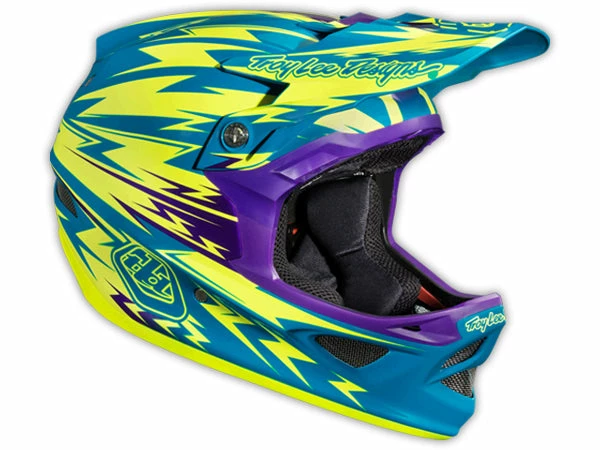 Troy Lee 2013 D3 Composite Helmet-Thunder Turquoise/Yellow 2 Troy Lee 2013 D3 Composite Helmet-Thunder Turquoise/Yellow