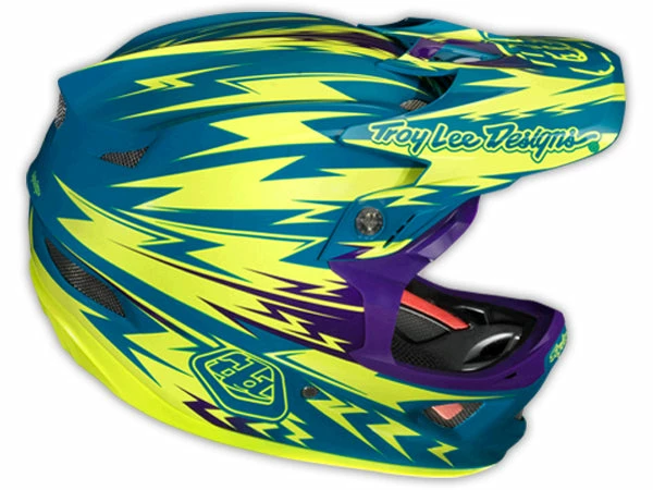 Troy Lee 2013 D3 Composite Helmet-Thunder Turquoise/Yellow 8 Troy Lee 2013 D3 Composite Helmet-Thunder Turquoise/Yellow