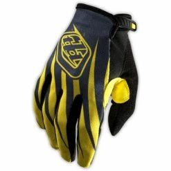 Troy Lee Sprint Gloves-Black/Yellow RACE WEAR