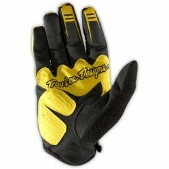 Troy Lee Sprint Gloves-Black/Yellow RACE WEAR