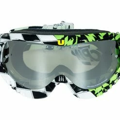 Utopia Slayer Pro MX Checkers II Goggle-Green/Black