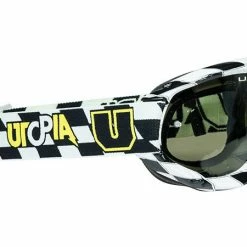 Utopia Slayer Pro MX Checkers II Goggle-Green/Black