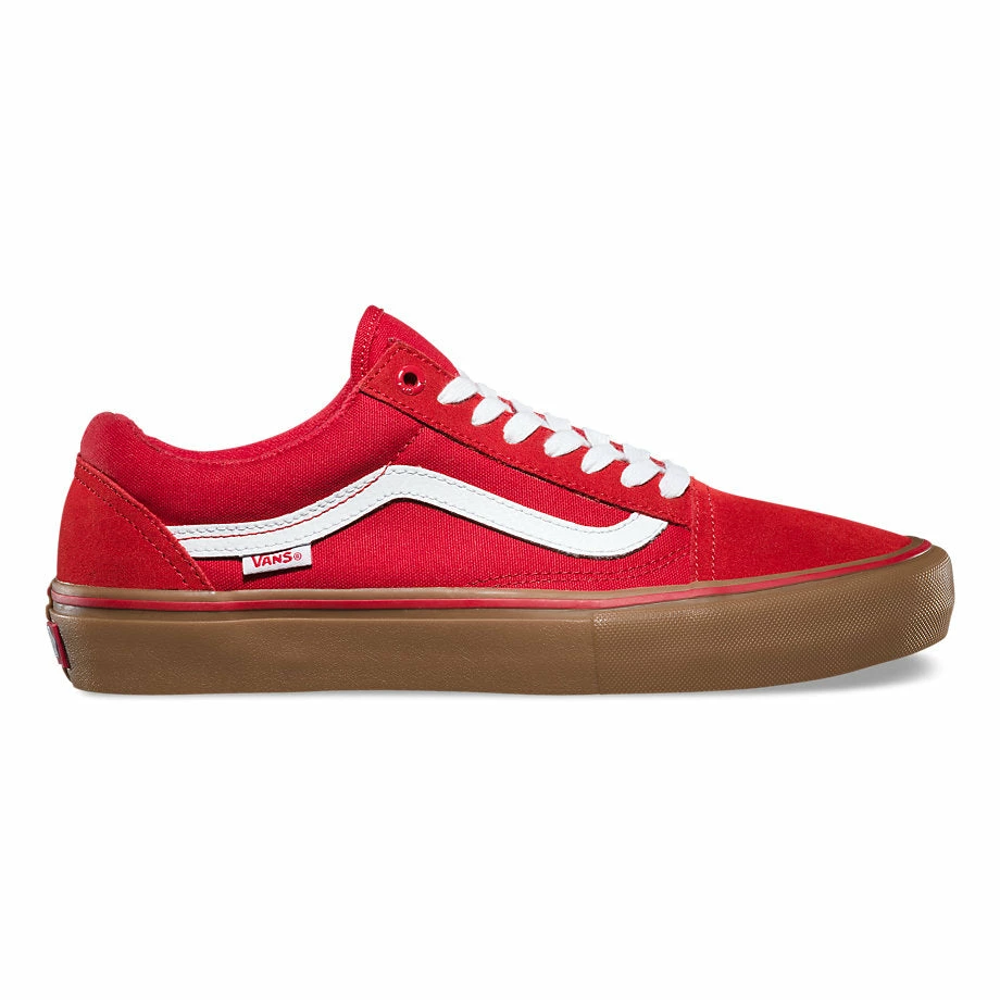 Vans Old Skool Pro Shoes-Pompeian Red/Gum 1 Vans Old Skool Pro Shoes-Pompeian Red/Gum