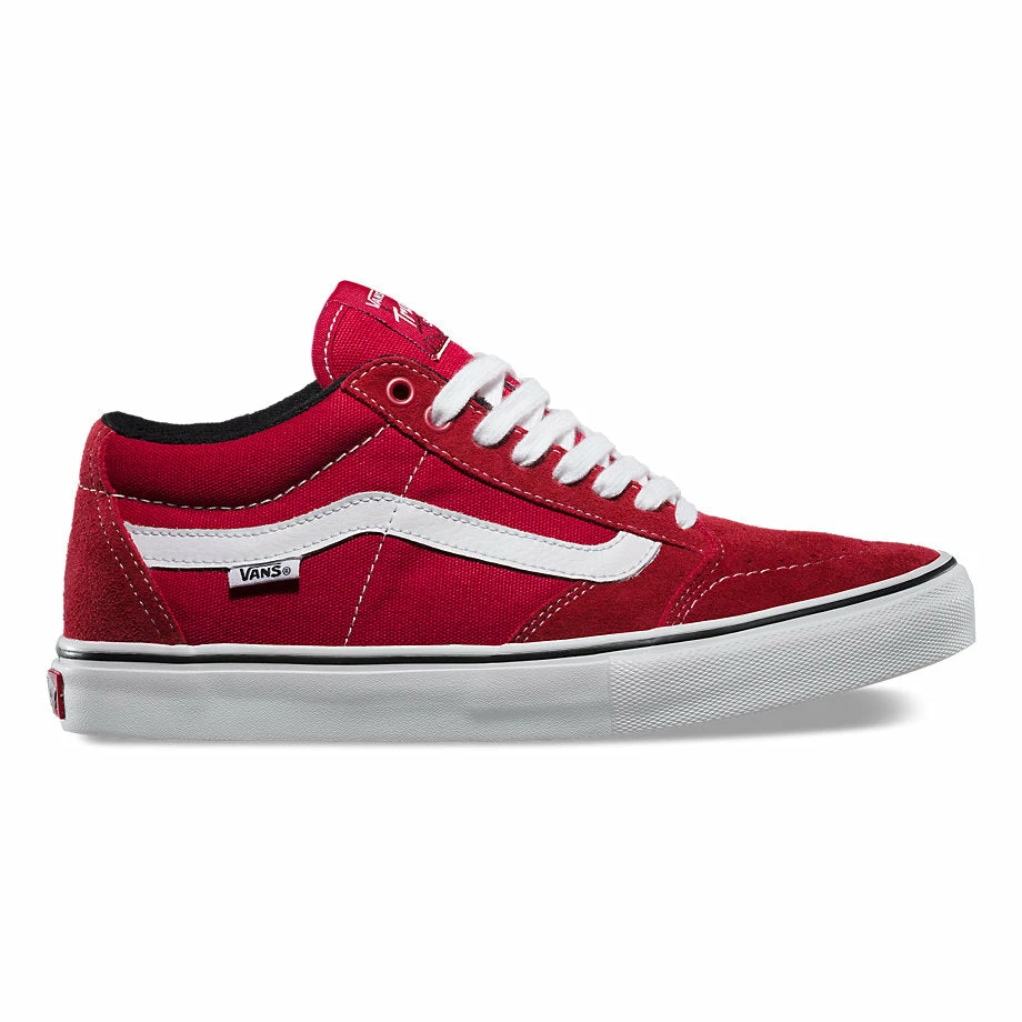Vans TNT Signature Shoes-Scarlet/White 1 Vans TNT Signature Shoes-Scarlet/White