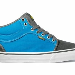 Vans Chukka Mid Shoes-Charcoal/Bright Blue