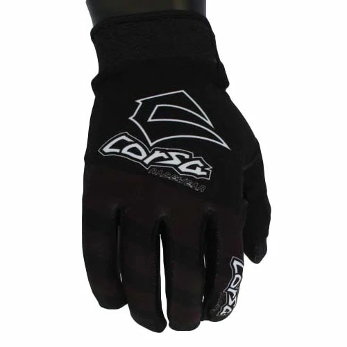 Corsa Unleashed Velcro Glove-Black/White RACE WEAR 1 Corsa Unleashed Velcro Glove-Black/White RACE WEAR