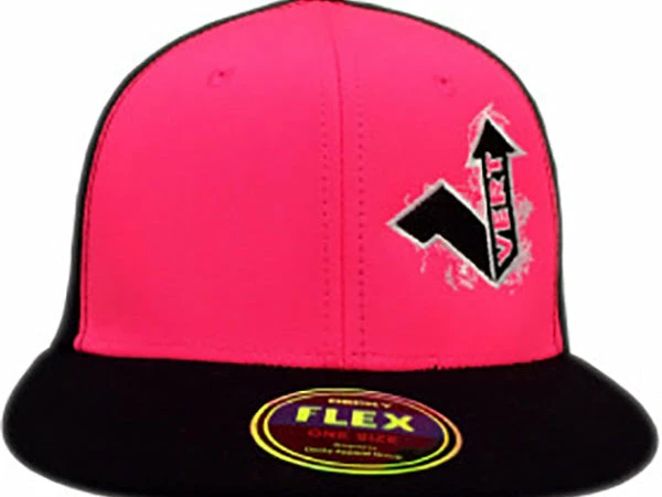 Vert Flatbill Flexfit Hat-Black/Neon Pink-OSFA APPAREL 1 Vert Flatbill Flexfit Hat-Black/Neon Pink-OSFA APPAREL