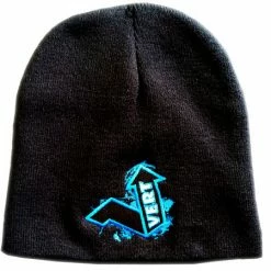 APPAREL Vert Skully Beanie-Black/Blue