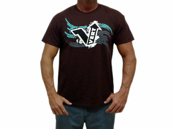 Vert Splash T-Shirt-Brown 1 Vert Splash T-Shirt-Brown