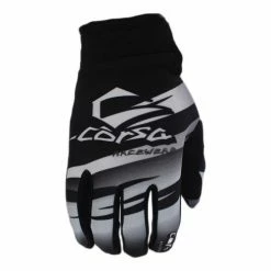RACE WEAR Corsa Warrior BMX Gloves-White/Black