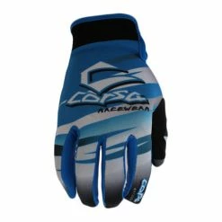 Corsa Warrior BMX Gloves-Blue RACE WEAR