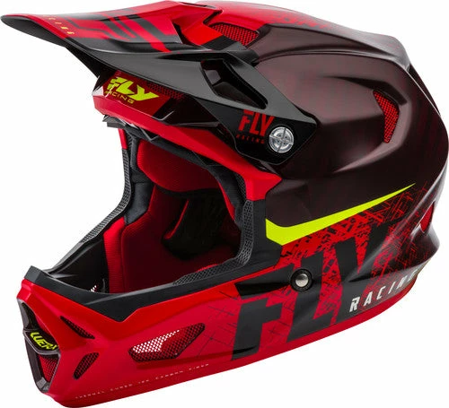 Fly Racing Werx Carbon Imprint Helmet-Black/Red Helmets 1 Fly Racing Werx Carbon Imprint Helmet-Black/Red Helmets