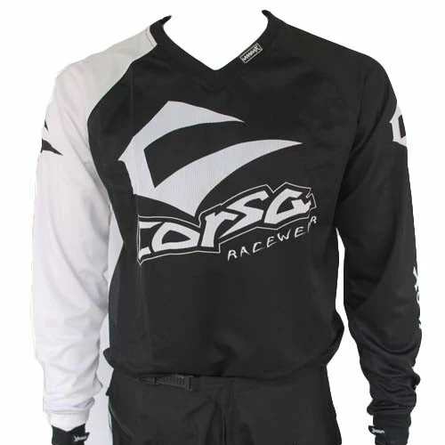 RACE WEAR Corsa Warrior X Race Jersey-Black/White 1 RACE WEAR Corsa Warrior X Race Jersey-Black/White