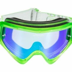 EKS Brand X-Brand Gox Limited Goggles-Transparent Flo Green PROTECTIVE GEAR